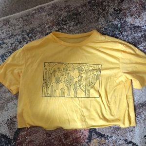 Light yellow crop top